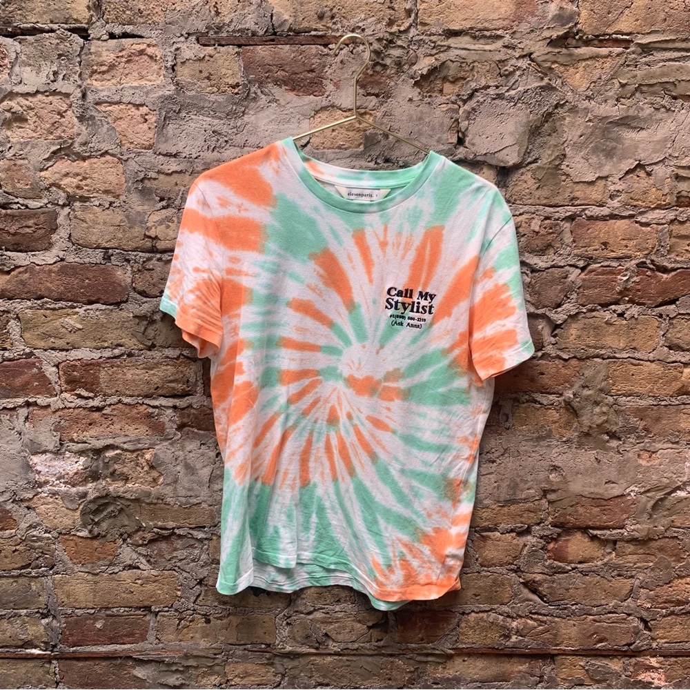Eleven Paris Call My Stylist Tee - Tye Dye